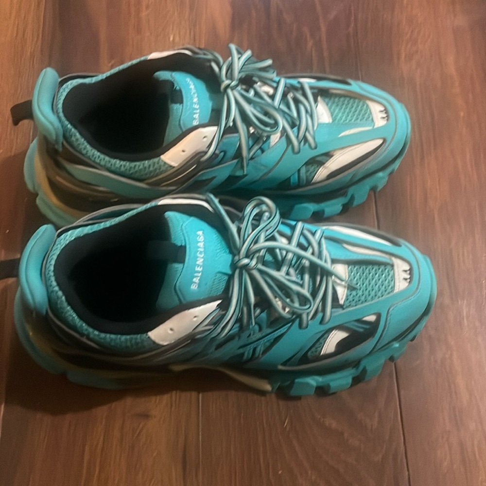 blue Balenciaga tracks size 10